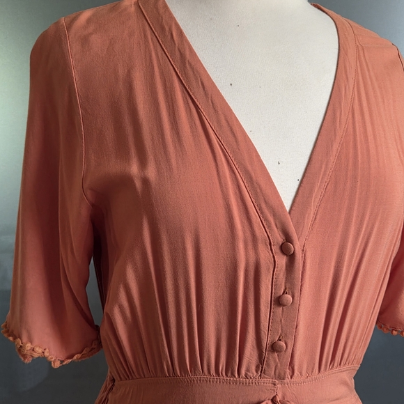 Boho Terracotta Maxi Dress - Picture 3 of 9